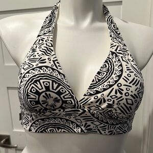 Anne Cole Black & White Geometric Swim 2-Piece Swimsuit